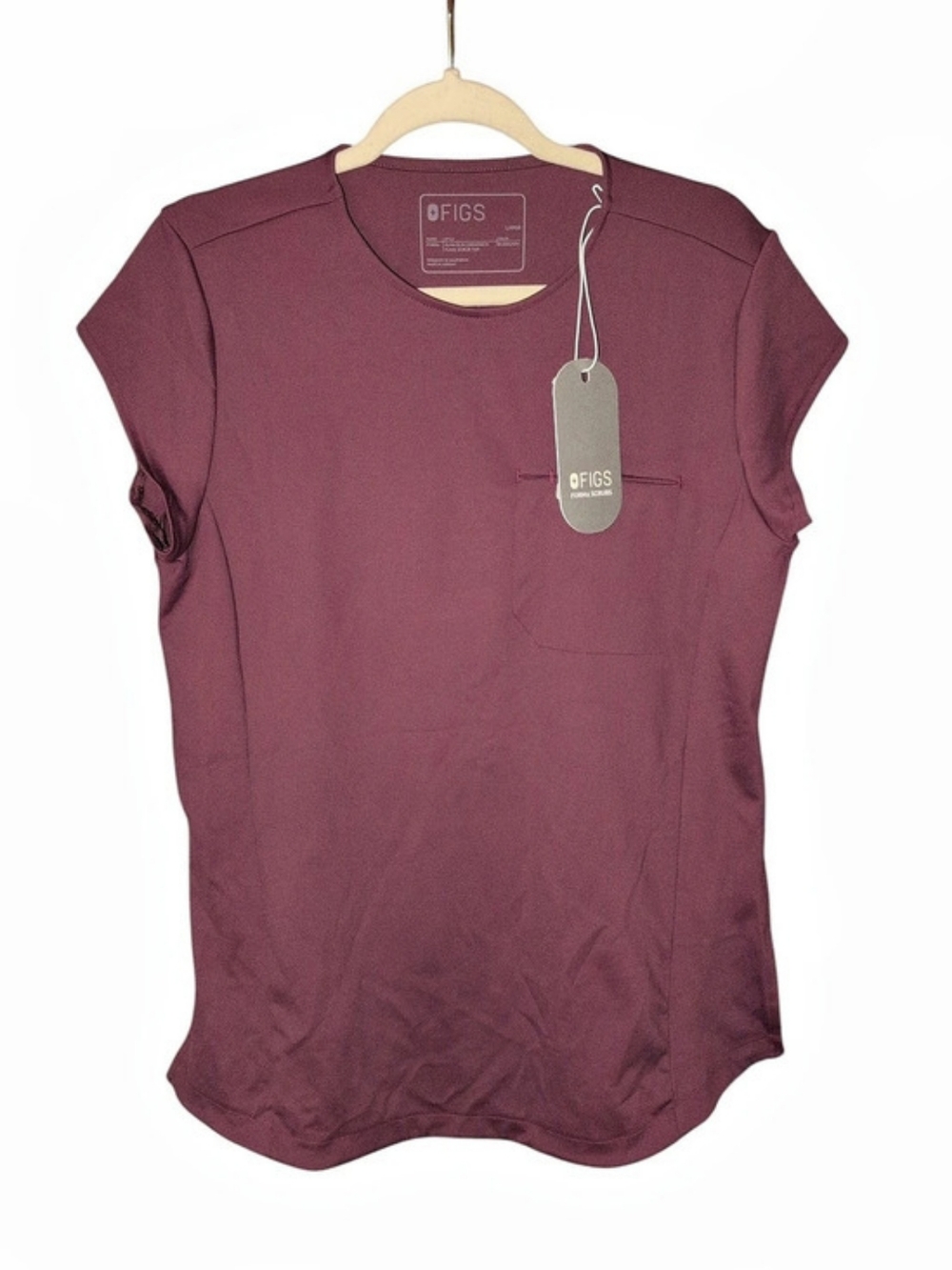 FIGS Alma Slim Crewneck Tunic Scrub Top